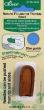 Shaped naturally for a perfect fit. Needles can be pushed from tip and sides.  Two layers of leather for increased safety.  Comes in small or medium size.