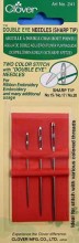 Clover Double Eye Needles (Sharp Tip)