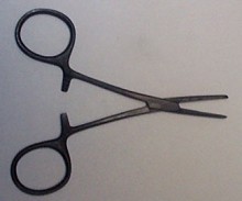 5-1/2" Black Matt Finish Hemostat