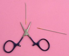 3.5" Colored Acrylic Handle Needle Gripper