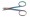 3.5" Rainbow Scissors With Curved Tip