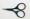 Delicate Kut Scoissors. Titanium oxide finish.  Stainless steel. For needleart and/or sewing
